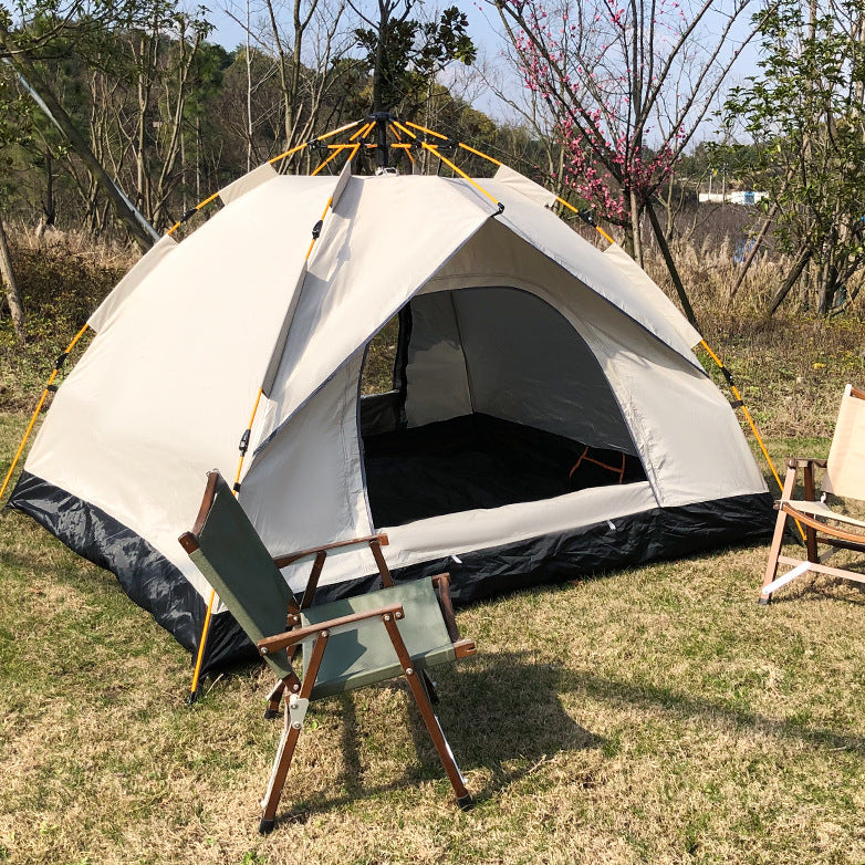 Fully automatic folding tent outdoor fake double sunscreen camping