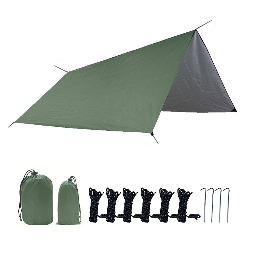 Outdoor camping tent Silver-coated vinyl sunblock and rainproof shade pergola picnic camping tent