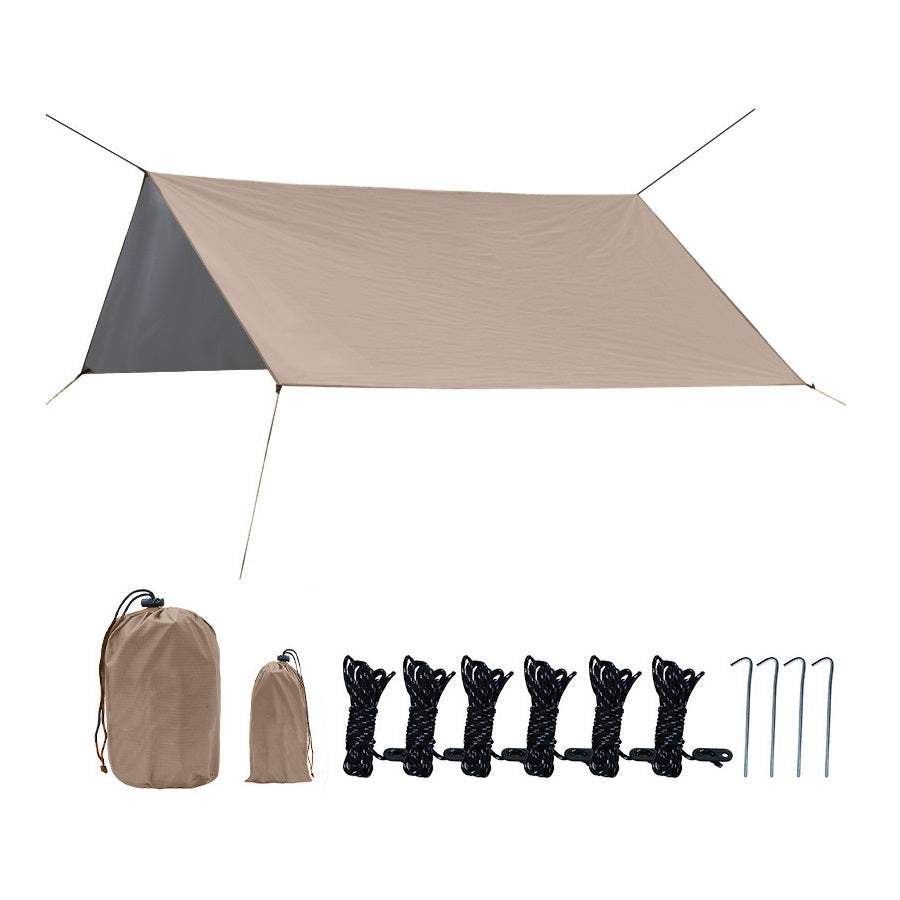 Outdoor camping tent Silver-coated vinyl sunblock and rainproof shade pergola picnic camping tent