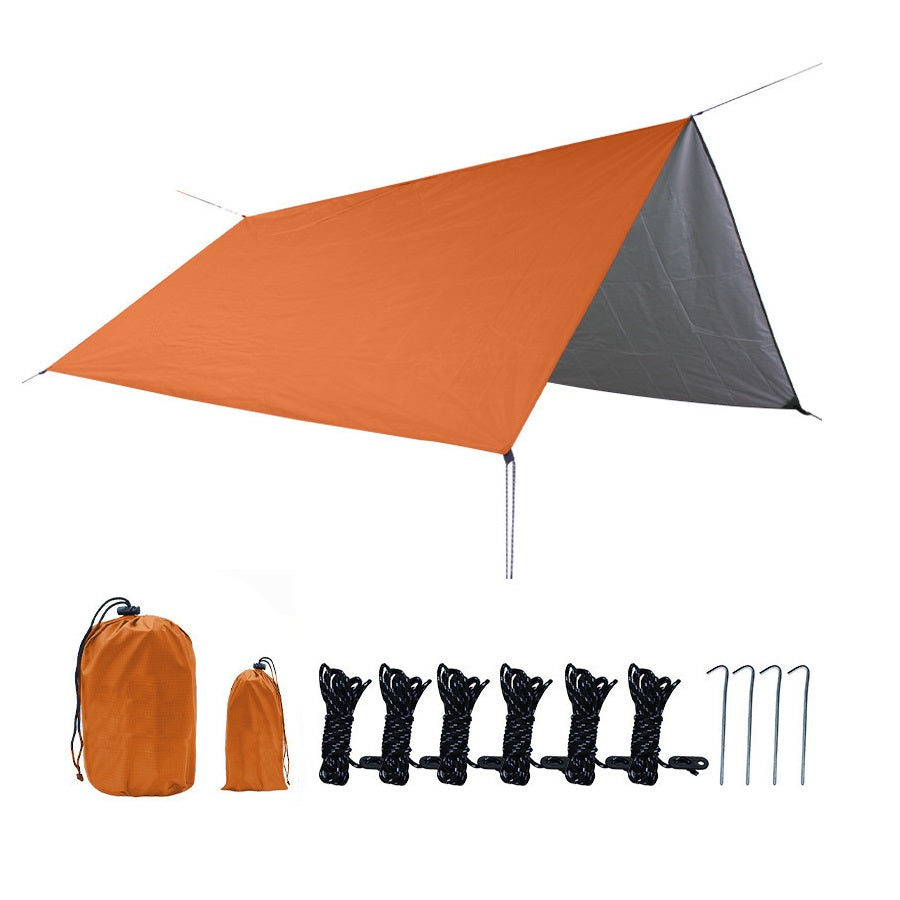 Outdoor camping tent Silver-coated vinyl sunblock and rainproof shade pergola picnic camping tent