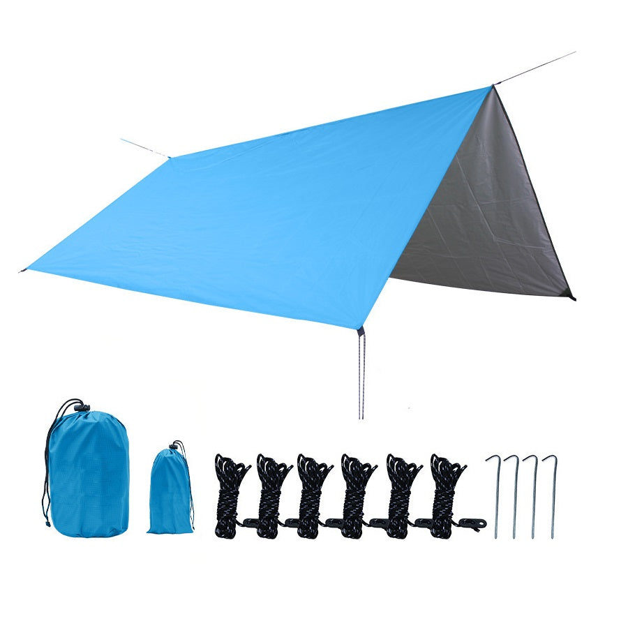 Outdoor camping tent Silver-coated vinyl sunblock and rainproof shade pergola picnic camping tent