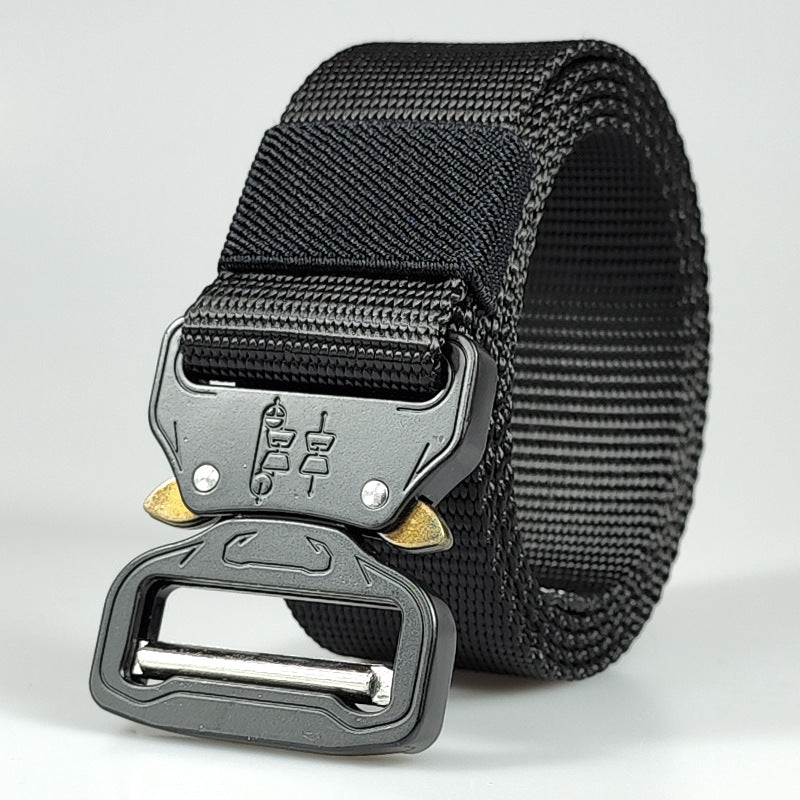 Cobra Buckle Outdoor Tactical Belt Men's Nylon Sport Quick release training canvas belt