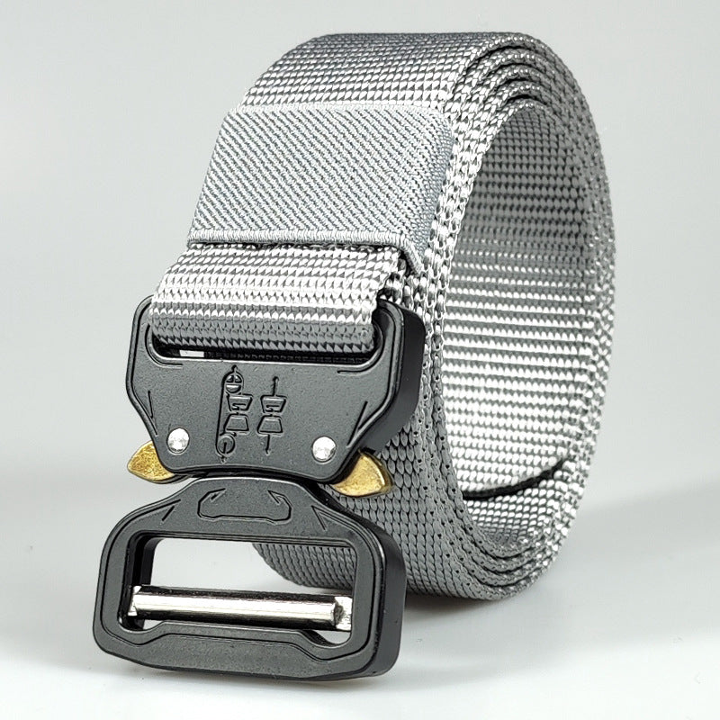 Cobra Buckle Outdoor Tactical Belt Men's Nylon Sport Quick release training canvas belt