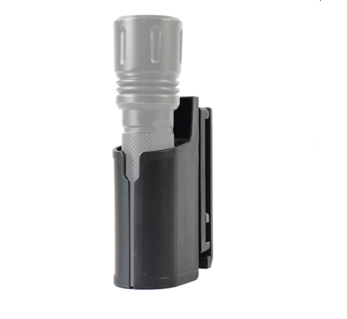 Tactical Flashlight Sleeve Plastic Steel Quick Pull 360° Rotating Flashlight Holder Pepper Spray Holder