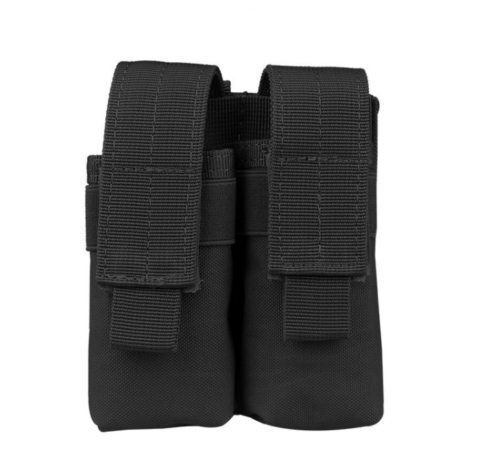 Outdoor Tactical Single Double Magazine Pouch Flashlight Bag