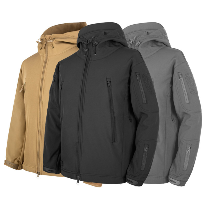 Tactical Emergency Jacket Outdoor Waterproof Soft Shell Fleece Coat