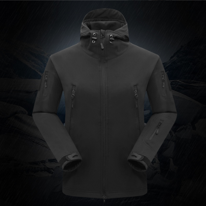 Tactical Emergency Jacket Outdoor Waterproof Soft Shell Fleece Coat