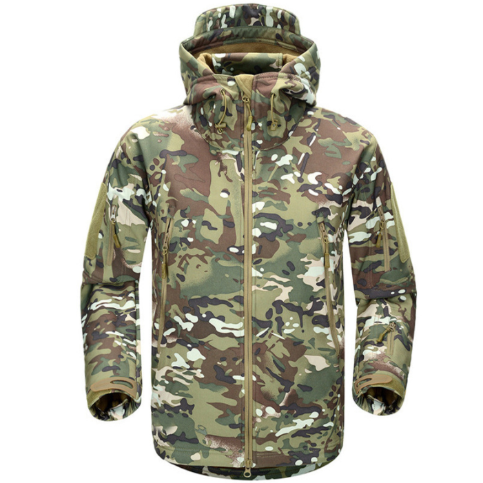 Tactical Emergency Jacket Outdoor Waterproof Soft Shell Fleece Coat
