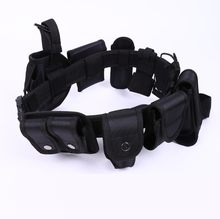 Multi-function Belt 10-piece Tactical Belt Security Patrol Belt Duty Belt