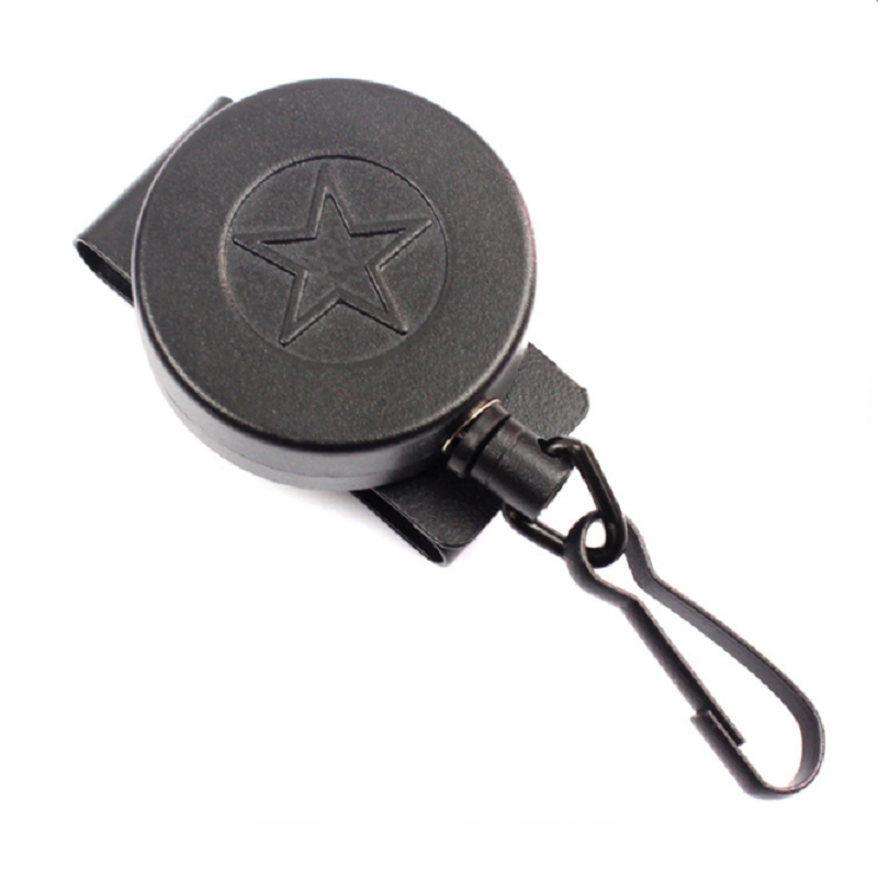 Reinforced Anti-lose Anti-grab Gun Rope Telescopic Safety Rope Stainless Steel Lanyard Elastic Steel Rope Key Chain Gun Rope