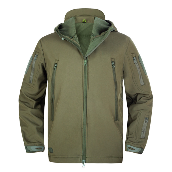 Tactical Emergency Jacket Outdoor Waterproof Soft Shell Fleece Coat