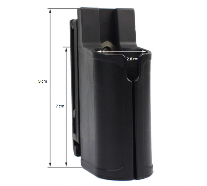 Tactical Flashlight Sleeve Plastic Steel Quick Pull 360° Rotating Flashlight Holder Pepper Spray Holder