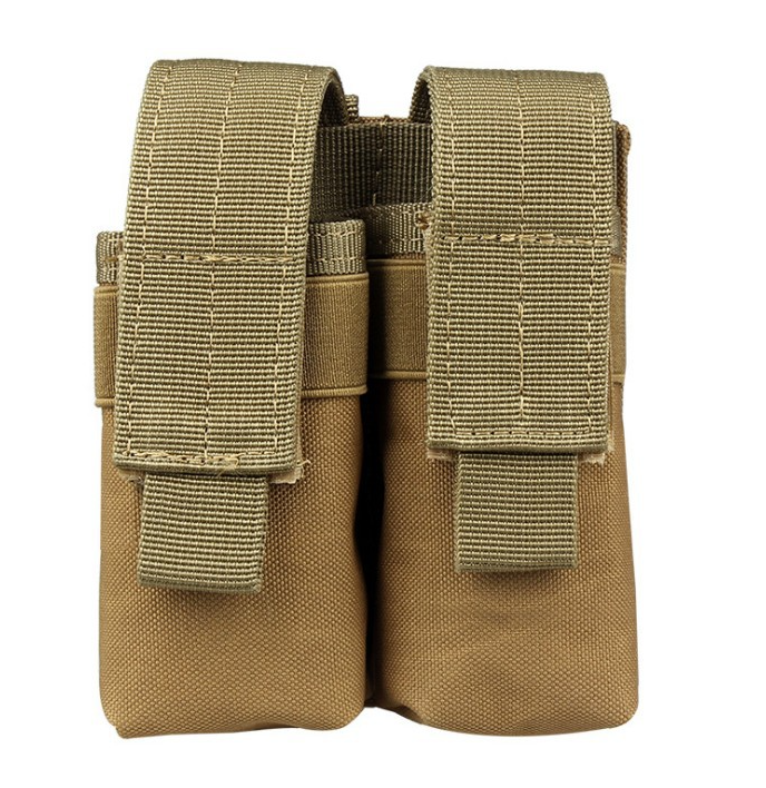 Outdoor Tactical Single Double Magazine Pouch Flashlight Bag