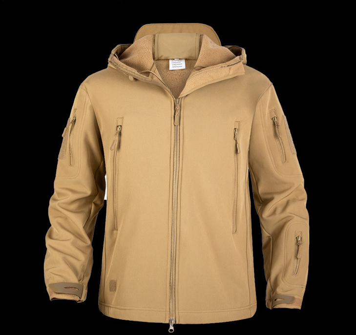 Tactical Emergency Jacket Outdoor Waterproof Soft Shell Fleece Coat