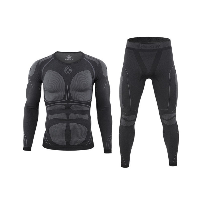 Outdoor Cycling Suits Compression Function Thermal Underwear Set Tight Wicking Sweat Suits