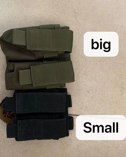 Outdoor Tactical Single Double Magazine Pouch Flashlight Bag