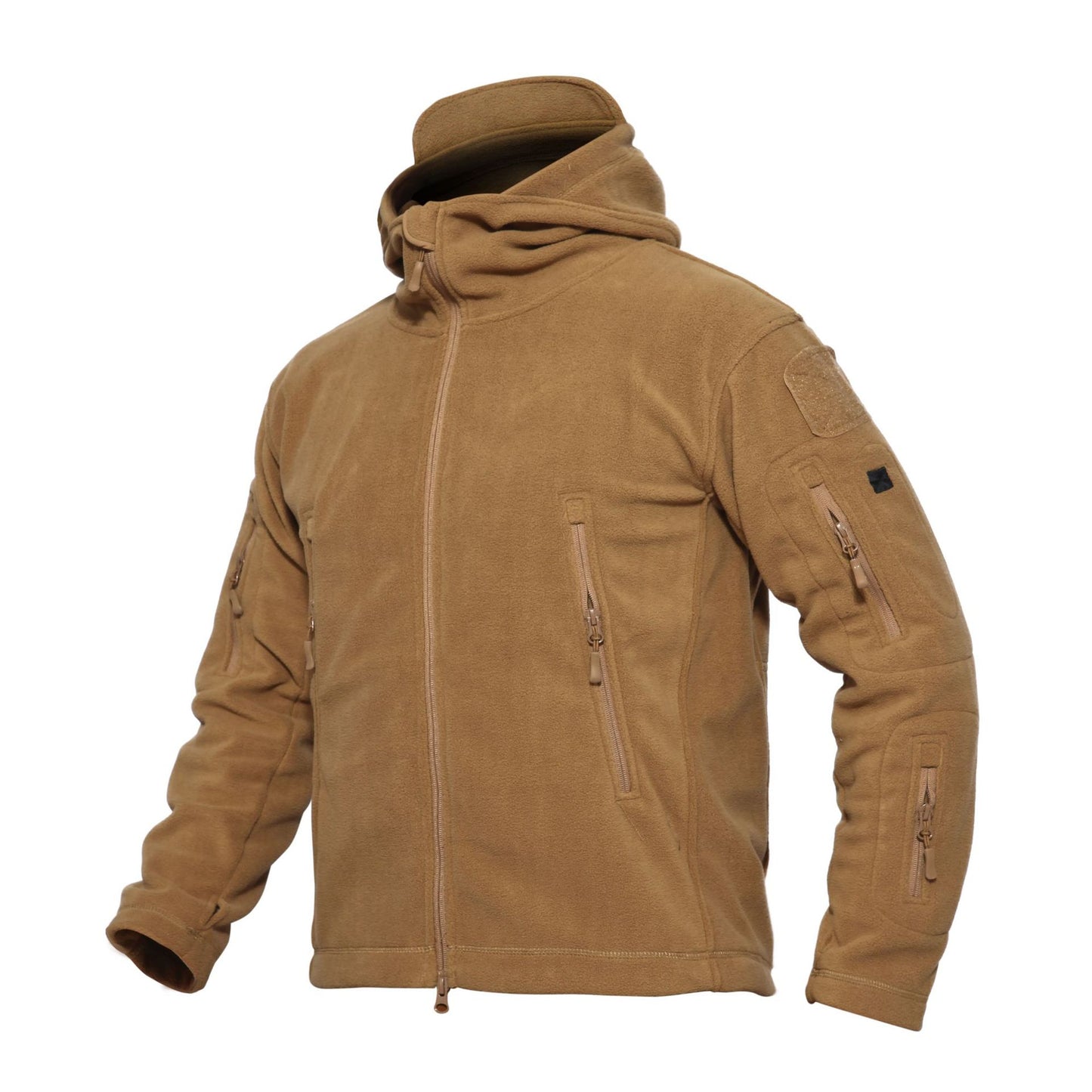 Outdoor Men's Polar Fleece Hoody Jacket Coat Tactical Combat Coat Hoodie Jacket
