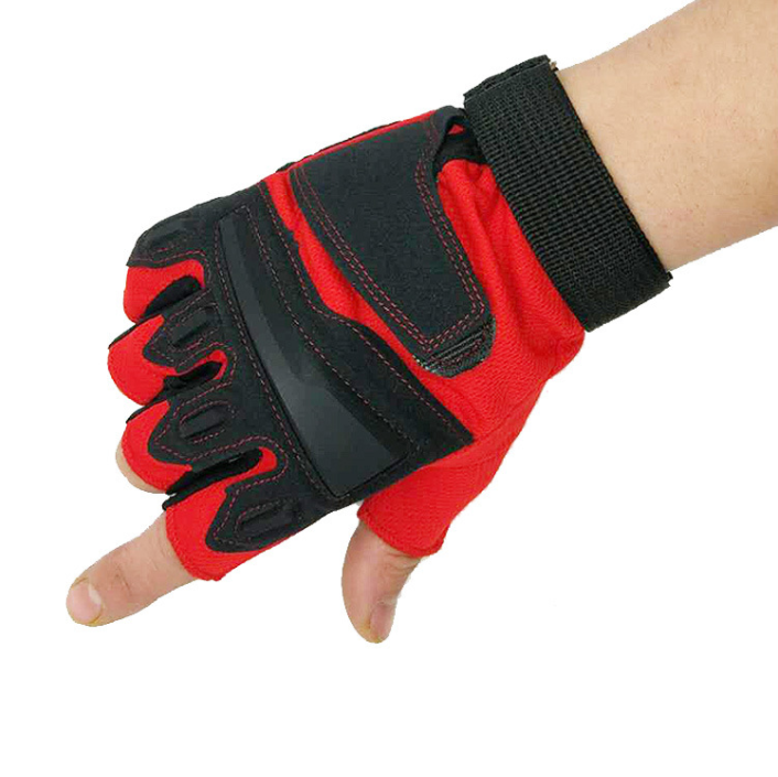 Outdoor Protective Cycling Half Finger Gloves Anti-skid Sports Wear Fitness Gloves