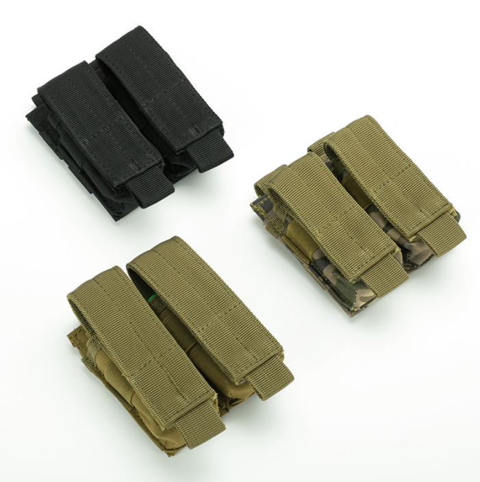 Outdoor Tactical Single Double Magazine Pouch Flashlight Bag